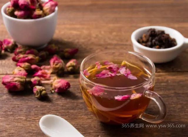 玫瑰花茶的功效与作用,促进消化/疏肝去火/美容养颜