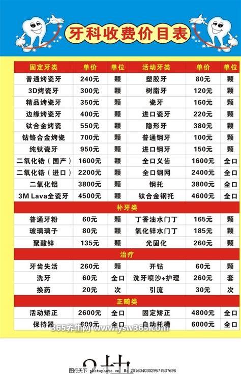 洗牙多少钱医院牙科收费价目表,价格在100-300元之间/洗牙20分钟