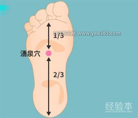 涌泉的准确位置图 图解,涌泉穴位于我们的脚底