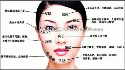脸部长痘对应五脏的图,太阳穴痘痘属于消化系统